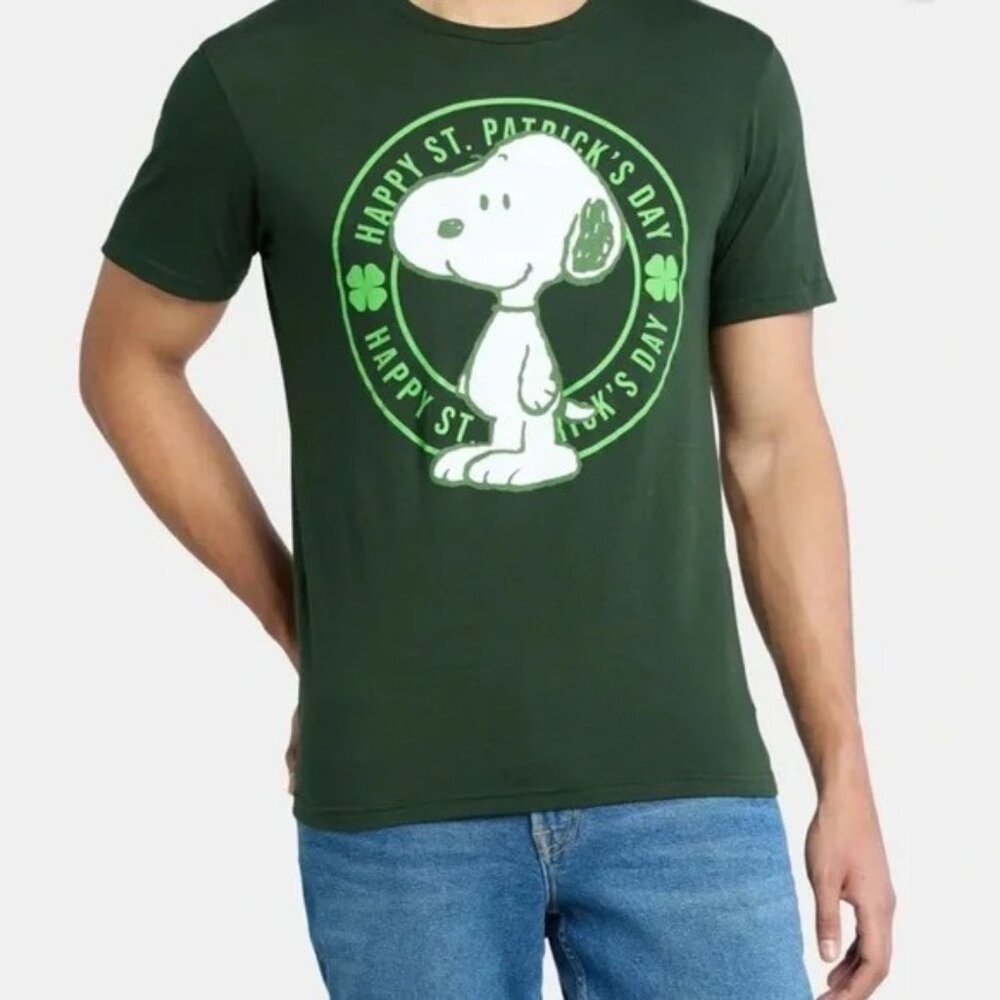 Peanuts Hybrid Unisex St. Patricks Day Snoopy Graphic T-Shirt